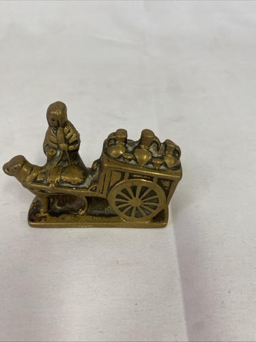 Vintage brass dog ferma - vintage, cm