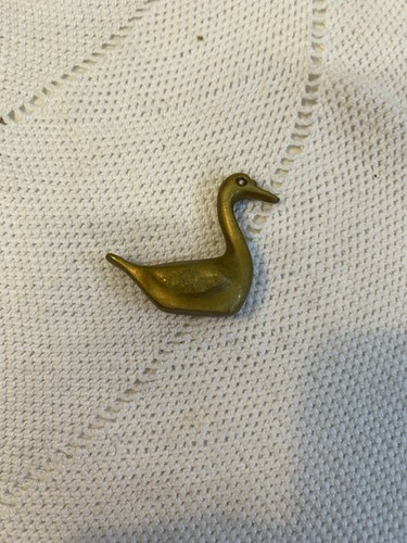 Anatra miniatura ottone - in,